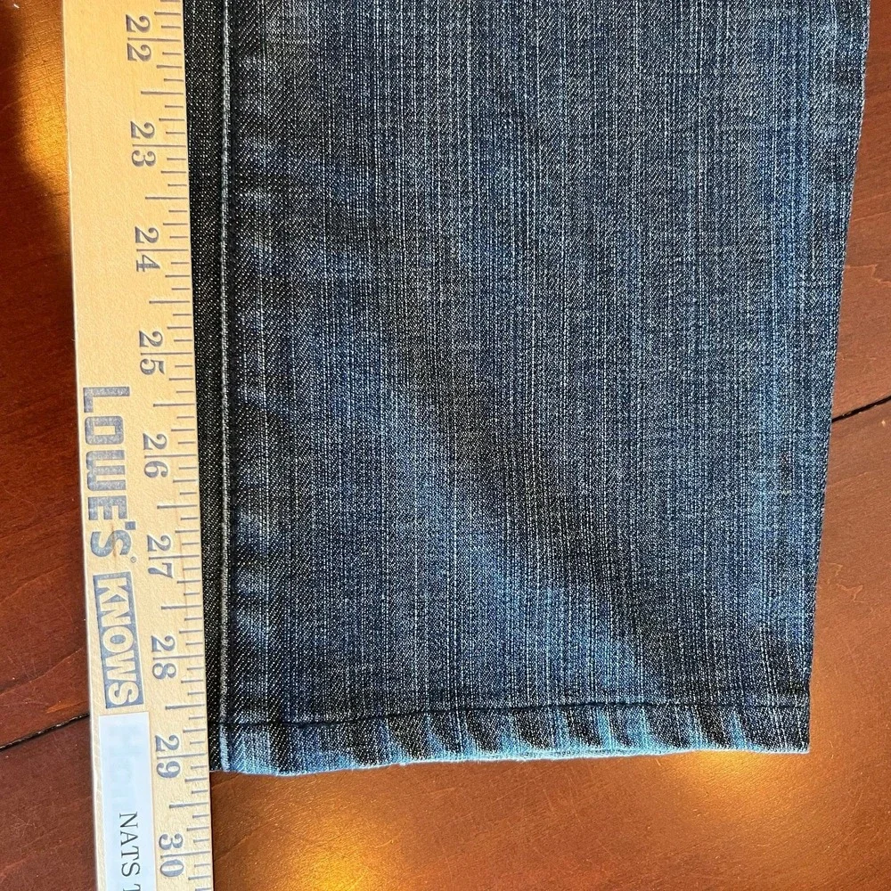 7 For All Mankind Bootcut Jeans Mens‎ 32x29 Dark Distressed Faded Stretch